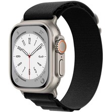Apple Watch Ultra 49MM Uyumlu Kordon Alpine Hasır Örgü Zore Krd-74 Kumaş Kayış