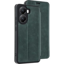 Hnrlishp Newface Xiaomi Poco X7  Kılıf Flip Cover - Koyu Yeşil