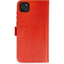 Hnrlishp Newface Huawei Y5P Kılıf Tr S Plus Kapaklı Kılıf - Kırmızı