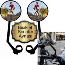 Neler Geldi Neler 1 Adet Bisiklet Aynası Scooter Ayna Geniş Açı 20 cm Uzunluk 8 cm Ayna Çapı Ayarlanabilir Ayna