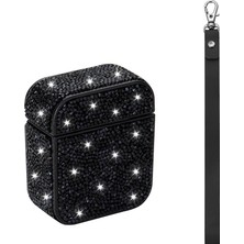 Apple Airpods Uyumlu Zore Airbag 45 Bilek Askı Aparatlı Simli Şeffaf Kılıf