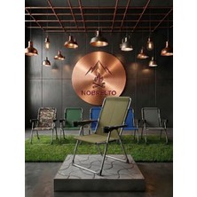 Nobrelto Premium Katlanır Kamp Sandalyesi - 130 kg Kapasiteli Çift Bardaklıklı Comfort Series