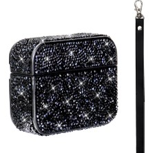 Apple Airpods 3. Nesil Uyumlu Zore Airbag 45 Bilek Askı Aparatlı Simli Şeffaf Kılıf