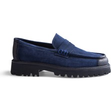 CARVAO Kagera Casual Hakiki Deri Loafer Lacivert Erkek Ayakkabı