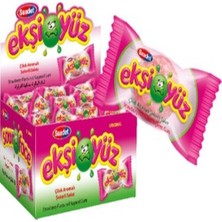 Saadet Ekşi Yüz Sakız 100 Adet Çilek Aromalı