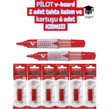 Pilot V-Board 2 Adet Tahta Kalem ve Kartuşu 6 Adet