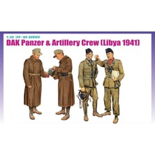 Dragon 6693 1/35 Ölçek, Alman Tank ve Topçu Mürettebatı, Afrika Cephesi, Plastik Figür Kiti