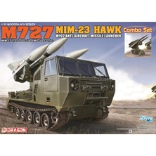 Dragon 3588 1/35 Ölçek, M727 Paletli Güdümlü Füze Taşıyıcı ve Mım-23 Hawk M192 Uçaksavar Füze Fırlatıcı Kombine Seti, Plastik M