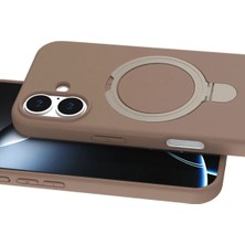 Hnrlishp Newface  Iphone 16 Plus Regal Magsafe Standlı Kapak - Çöl Titanyum