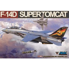 Avantgarde Model Kits Amk 88011 1/48 Ölçek, F-14D Super Tomcat (Bombcat), Savaş Uçağı Plastik Model