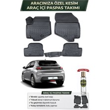 Peugeot 208 2020 Model Aracınıza Özel Üretim Esnek Kauçuk Paspas Takımı + Hediyeli