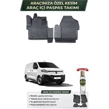 Citroen Jumpy Panelvan 2018 Model Aracınıza Özel Üretim Esnek Kauçuk Paspas Takımı + Hediyeli