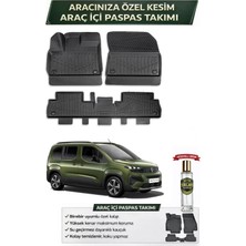 Peugeot Rifter 2022 Model Aracınıza Özel Üretim Esnek Kauçuk Paspas Takımı + Hediyeli