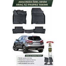 Nissan Qashqai Tekna 2017 Model Aracınıza Özel Üretim Esnek Kauçuk Paspas Takımı + Hediyeli