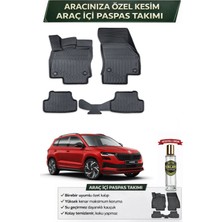 Skoda Karoq 2021 Model Aracınıza Özel Üretim Esnek Kauçuk Paspas Takımı + Hediyeli