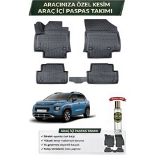 Citroen C3 Aircross 2023 Model Aracınıza Özel Üretim Esnek Kauçuk Paspas Takımı + Hediyeli