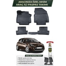 Renault Clio 3 2011 Model Aracınıza Özel Üretim Esnek Kauçuk Paspas Takımı + Hediyeli