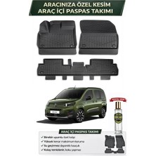 Citroen Berlingo 2023 Model Aracınıza Özel Üretim Esnek Kauçuk Paspas Takımı + Hediyeli