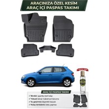 Skoda Fabia 2018 Model Aracınıza Özel Üretim Esnek Kauçuk Paspas Takımı + Hediyeli