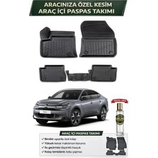 Citroen C4 x Elektrikli 2023 Model Aracınıza Özel Üretim Esnek Kauçuk Paspas Takımı + Hediyeli
