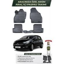 Opel Corsa E 2014 Model Aracınıza Özel Üretim Esnek Kauçuk Paspas Takımı + Hediyeli