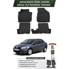 Dacia Logan Sedan 2011 Model Aracınıza Özel Üretim Esnek Kauçuk Paspas Takımı + Hediyeli