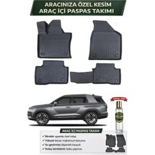 Ssangyong Torres Benzinli 2025 Model Aracınıza Özel Üretim Esnek Kauçuk Paspas Takımı + Hediyeli