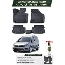 Volkswagen Caddy 2015 Model Aracınıza Özel Üretim Esnek Kauçuk Paspas Takımı + Hediyeli