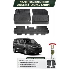 Toyota Proace City 2021 Model Aracınıza Özel Üretim Esnek Kauçuk Paspas Takımı + Hediyeli