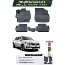 Peugeot 301 2015 Model Aracınıza Özel Üretim Esnek Kauçuk Paspas Takımı + Hediyeli