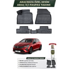 Renault Clio 5 2024 Model Aracınıza Özel Üretim Esnek Kauçuk Paspas Takımı + Hediyeli
