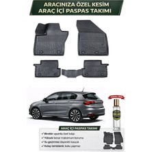 Fiat Egea Hatchback 2015 Model Aracınıza Özel Üretim Esnek Kauçuk Paspas Takımı + Hediyeli