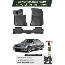 Mercedes W204 2010 Model Aracınıza Özel Üretim Esnek Kauçuk Paspas Takımı + Hediyeli