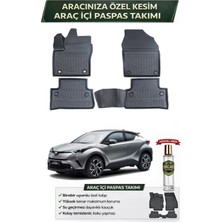 Toyota C-Hr 2017 Model Aracınıza Özel Üretim Esnek Kauçuk Paspas Takımı + Hediyeli