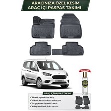Ford Courier 2022 Model Aracınıza Özel Üretim Esnek Kauçuk Paspas Takımı + Hediyeli
