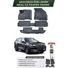 Chery Tiggo 8 7 Kişi 2025 Model Aracınıza Özel Üretim Esnek Kauçuk Paspas Takımı + Hediyeli