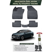 Fiat Egea Sedan 2024 Model Aracınıza Özel Üretim Esnek Kauçuk Paspas Takımı + Hediyeli