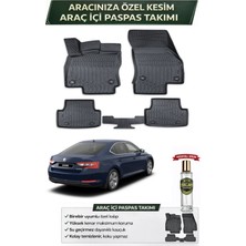 Skoda Super B 2023 Model Aracınıza Özel Üretim Esnek Kauçuk Paspas Takımı + Hediyeli