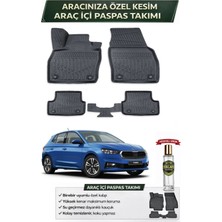 Skoda Fabia 2025 Model Aracınıza Özel Üretim Esnek Kauçuk Paspas Takımı + Hediyeli