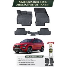 Seat Ateca 2025 Model Aracınıza Özel Üretim Esnek Kauçuk Paspas Takımı + Hediyeli