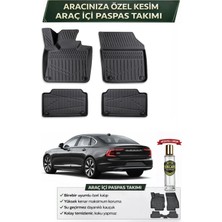 Volvo S90 Plug-In 2025 Model Aracınıza Özel Üretim Esnek Kauçuk Paspas Takımı + Hediyeli