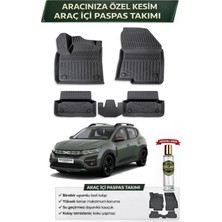 Dacia Sandero 2024 Model Aracınıza Özel Üretim Esnek Kauçuk Paspas Takımı + Hediyeli