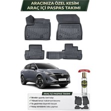 Nissan Qashqai 2022 Model Aracınıza Özel Üretim Esnek Kauçuk Paspas Takımı + Hediyeli