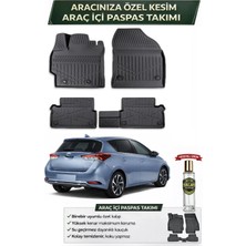 Toyota Auris 2020 Model Aracınıza Özel Üretim Esnek Kauçuk Paspas Takımı + Hediyeli
