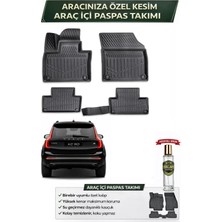 Volvo XC90 Plug-In 2025 Model Aracınıza Özel Üretim Esnek Kauçuk Paspas Takımı + Hediyeli