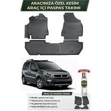 Peugeot Partner 2017 Model Aracınıza Özel Üretim Esnek Kauçuk Paspas Takımı + Hediyeli