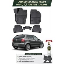 Volkswagen Polo 2003 Model Aracınıza Özel Üretim Esnek Kauçuk Paspas Takımı + Hediyeli