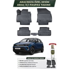 Opel Crossland 2025 Model Aracınıza Özel Üretim Esnek Kauçuk Paspas Takımı + Hediyeli