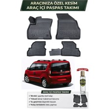 Fiat Doblo 2017 Model Aracınıza Özel Üretim Esnek Kauçuk Paspas Takımı + Hediyeli