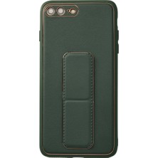 Eco Port Iphone 7 Plus Kılıf Coco Deri Standlı Kapak - Yeşil